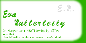 eva mullerleily business card